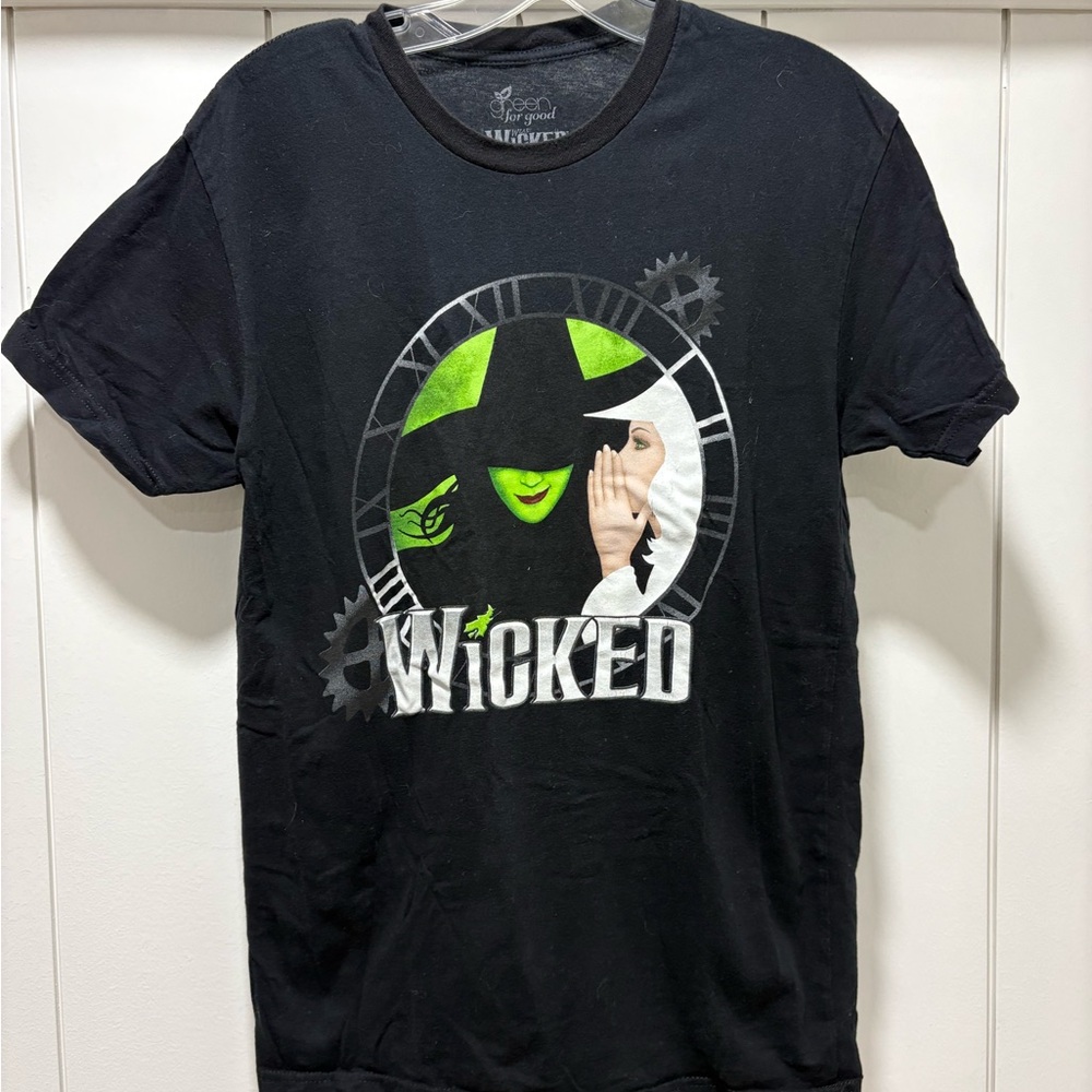 WICKED Broadway Musical Defy Gravity Black Shirt Tee Organic Cotton Size Small